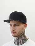 Бейсболка FLEXFIT арт. 6089HE (черный / белый)